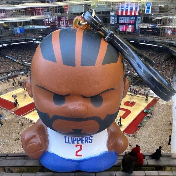 NWOT New Clippers Kawhi Leonard LA Clippers Squishy Basketball Keychain #2 - Picture 1 of 4